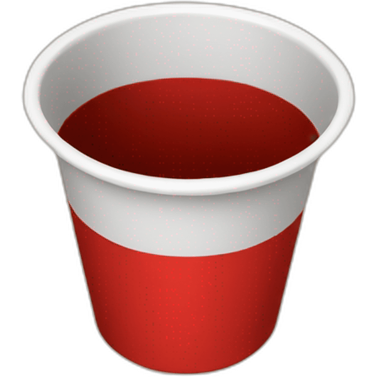 upside down empty red cup emoji