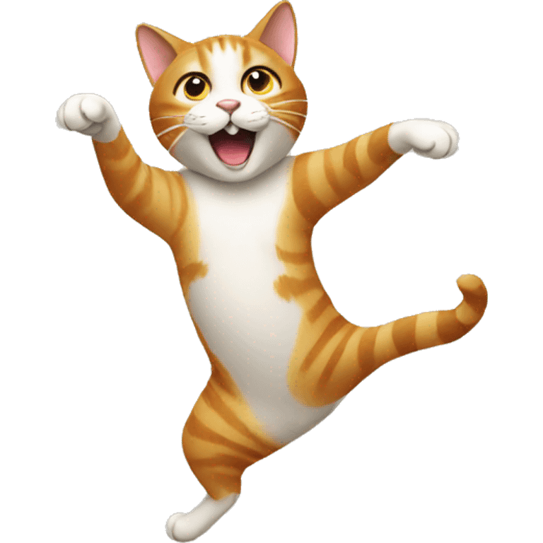 Cat who is dancing  emoji