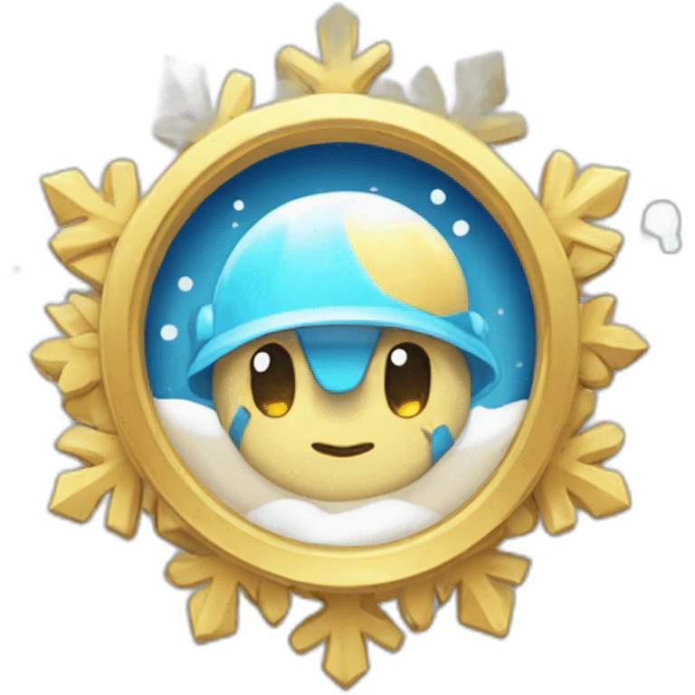 badge, medal, new year, snowflake, pokemon, picture, paint, draw emoji