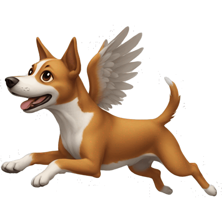 flying dog emoji