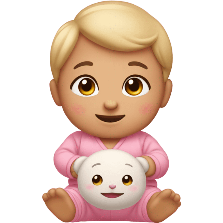 Cute baby with aunt pink aesthetic  emoji