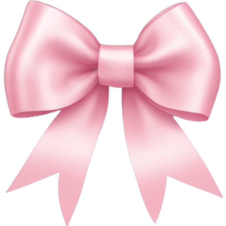 light pink ribbon bow emoji