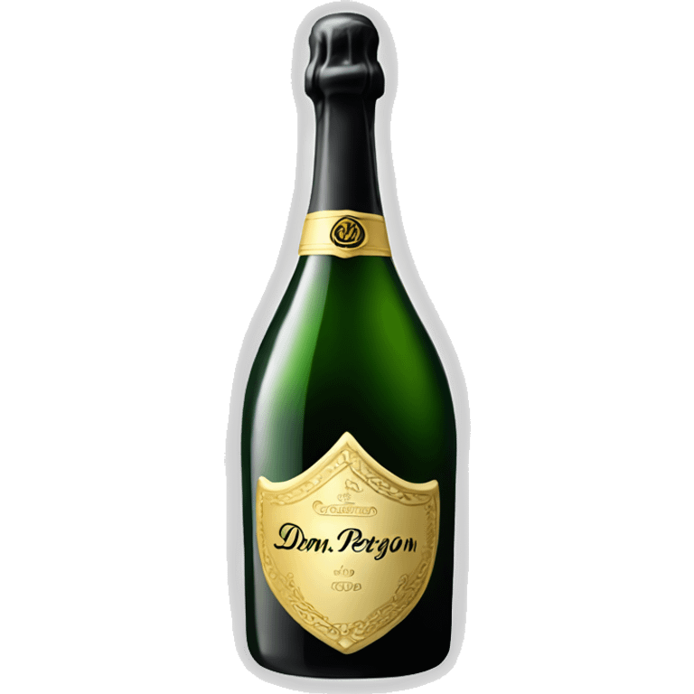 Dom Perignon champagne bottle emoji