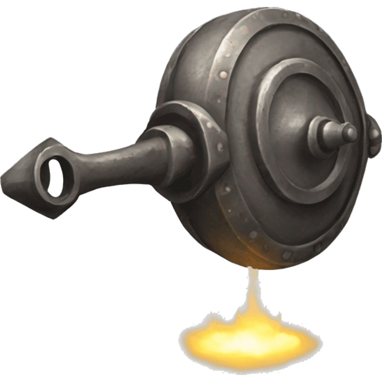 a magical artifact (an old iron with smoke) emoji