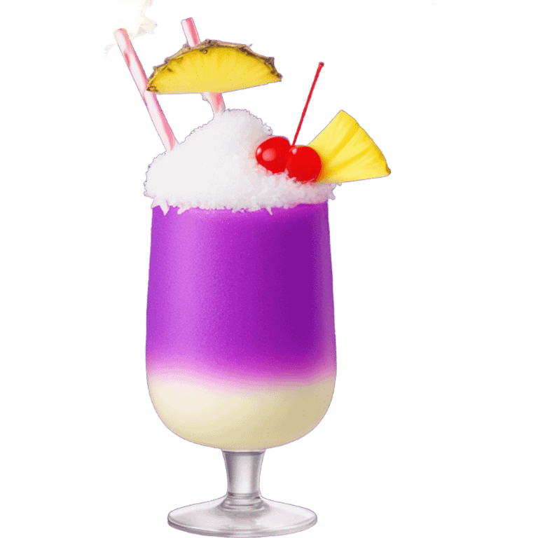 Purple pinacolada emoji