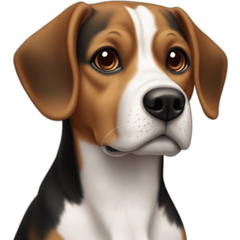 brown and black beagle mix emoji