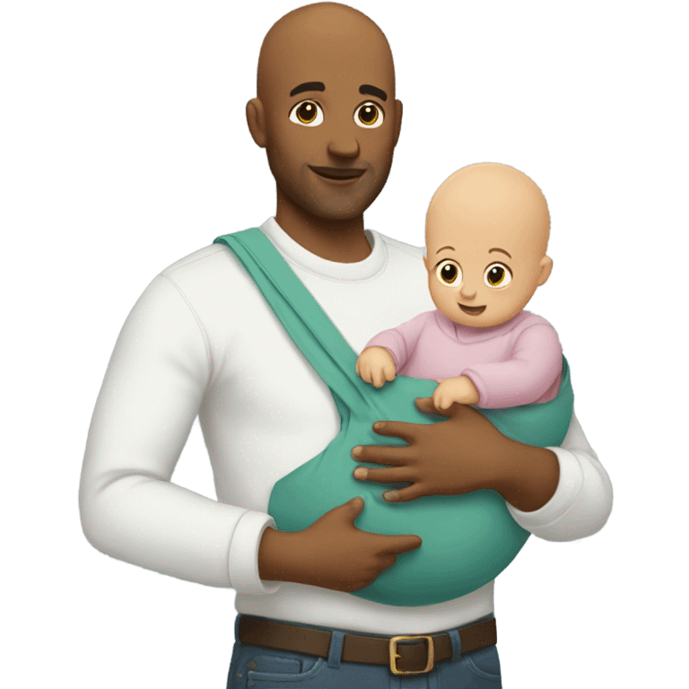 Bald dad with a bey emoji