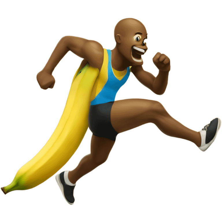 sprinting banana  emoji