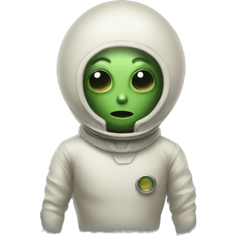 Extraterrestre fumando emoji