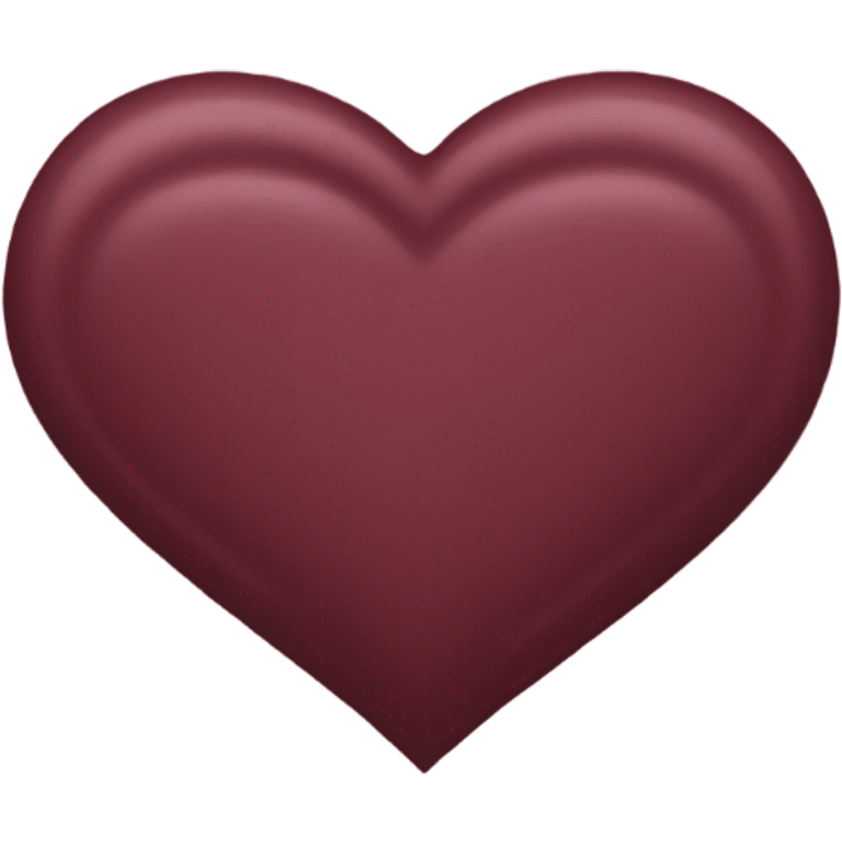 burgundy heart emoji