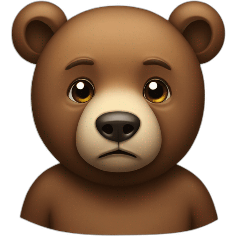 sad bear emoji