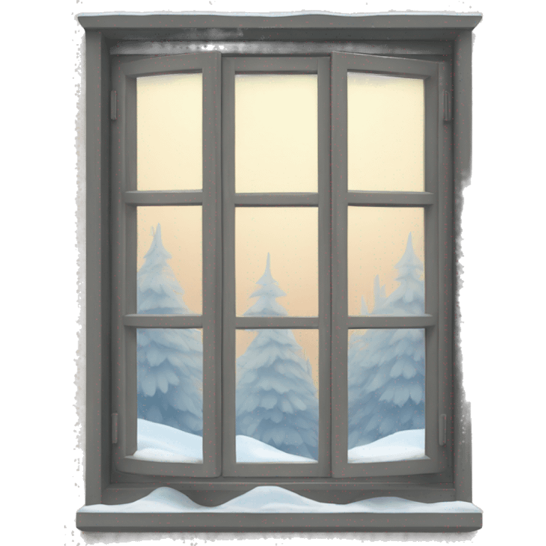 winter window emoji