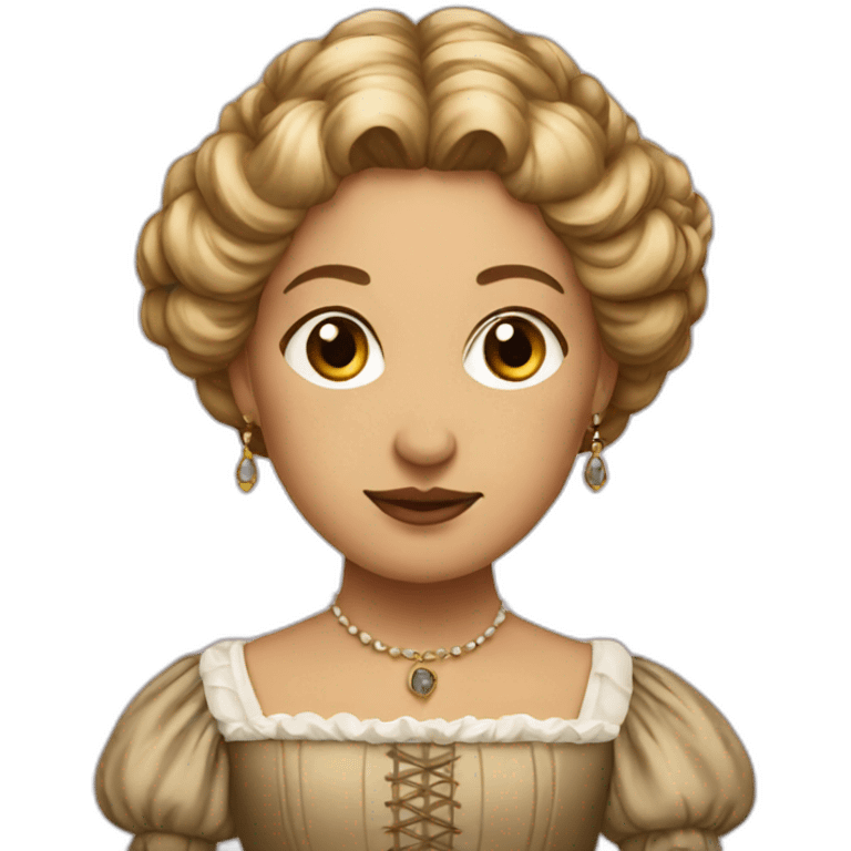 Renaissance lady emoji