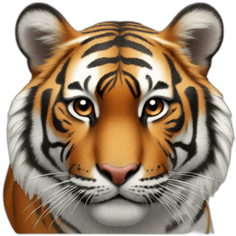 Tip toe tiger  emoji