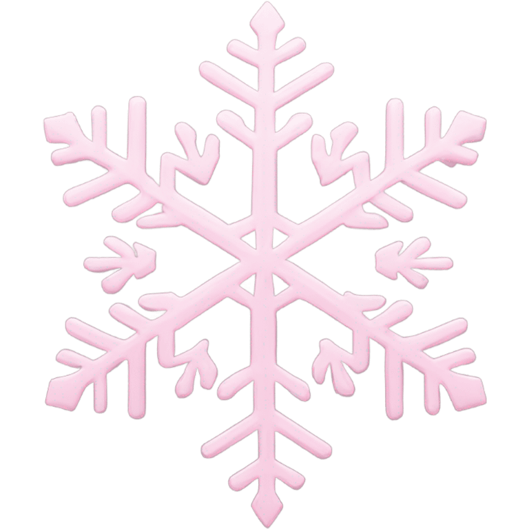 pastel pink snowflake  emoji