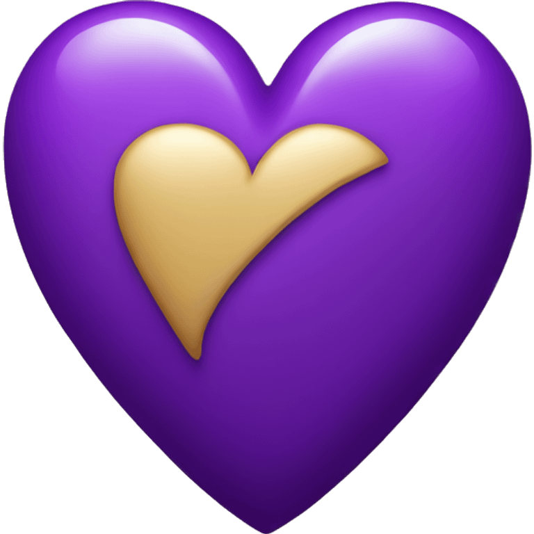 Purple heart emoji