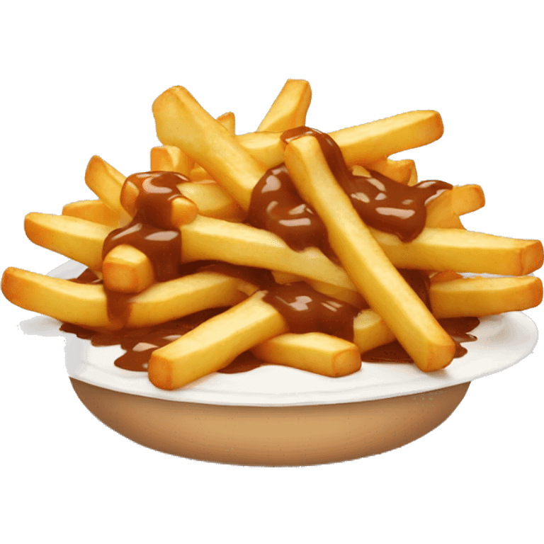 Poutine qui mange une poutin  emoji