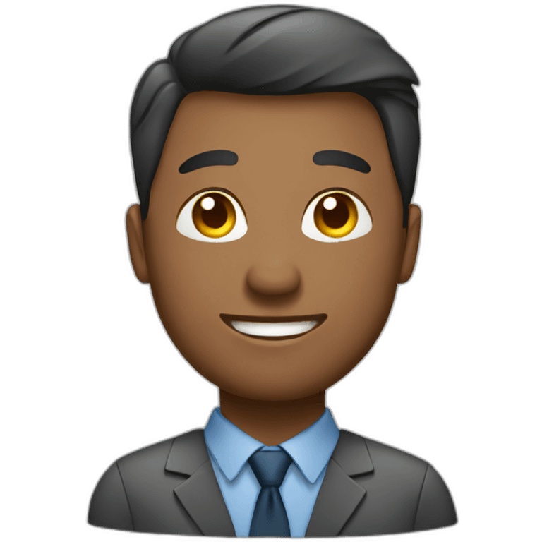 male worker at office emoji