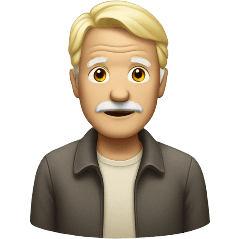 old man with blonde hair emoji