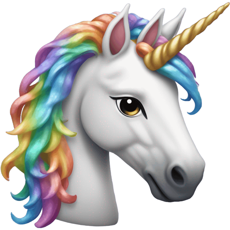 Rainbow unicorn emoji