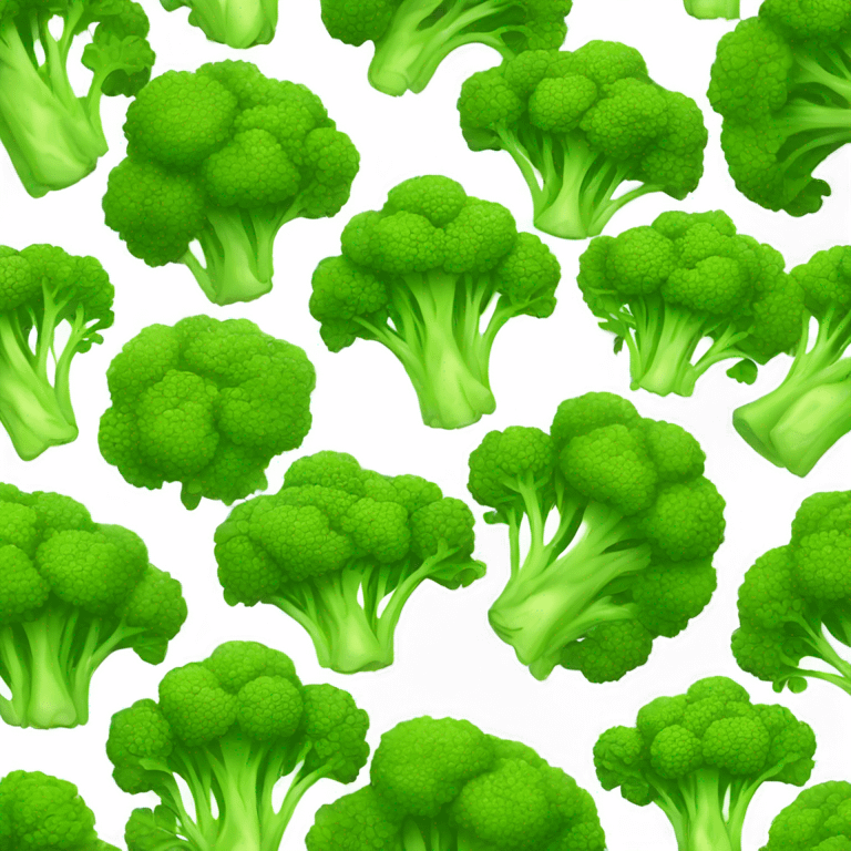 Sparkling dull mossy broccoli emoji