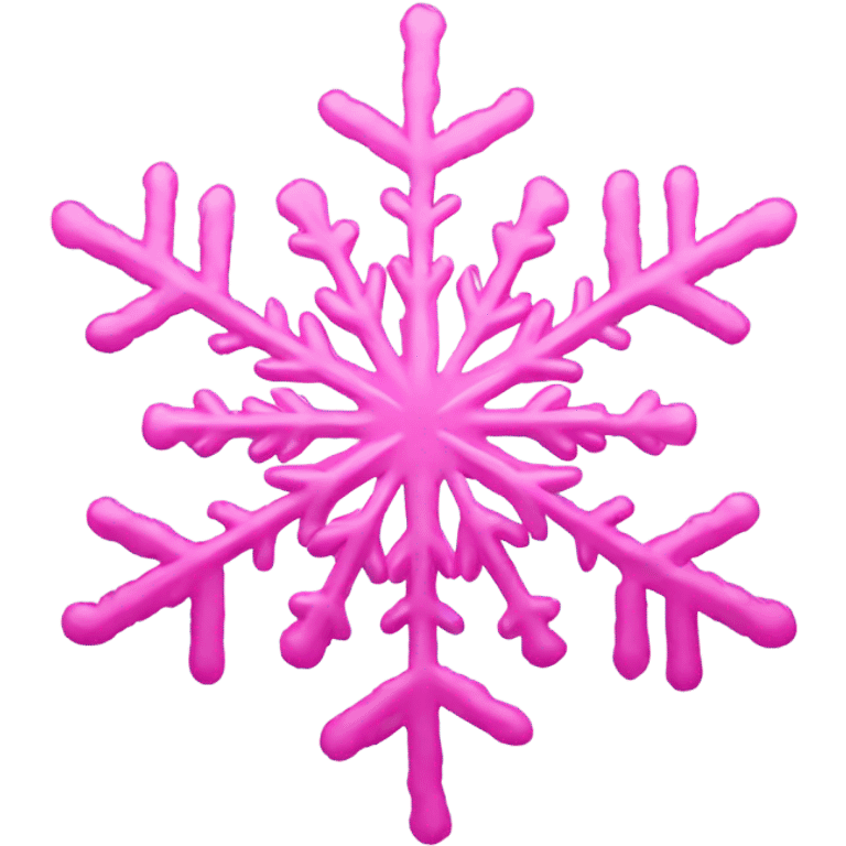 Pink snowflake emoji