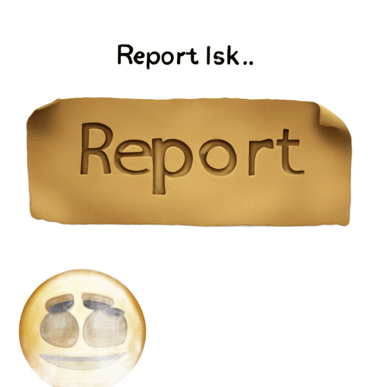 A report with a message that says "Report a Risk" emoji