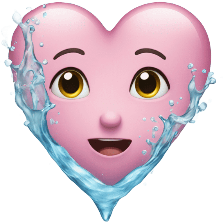 Heart water emoji