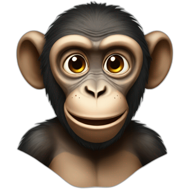 Smiling Monkey Realist emoji