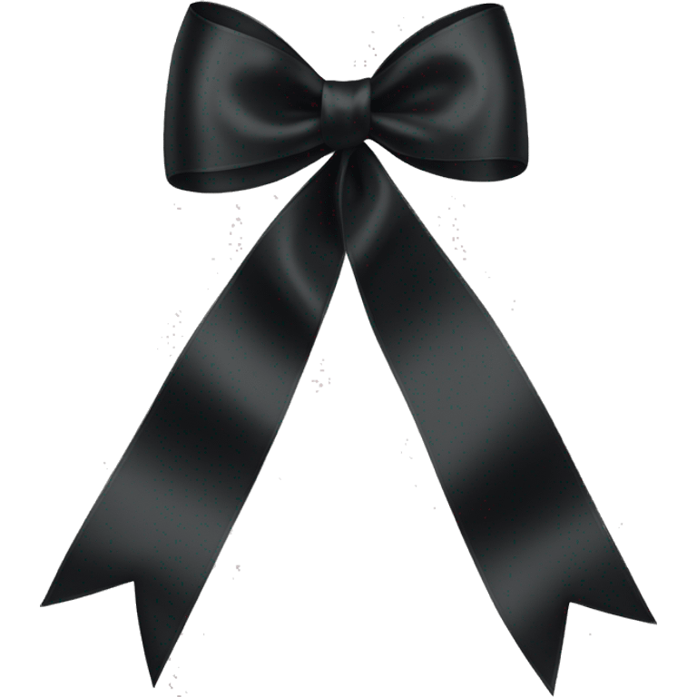 black satin bow ribbon emoji