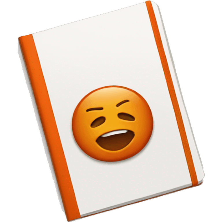 Burnt orange notebook emoji