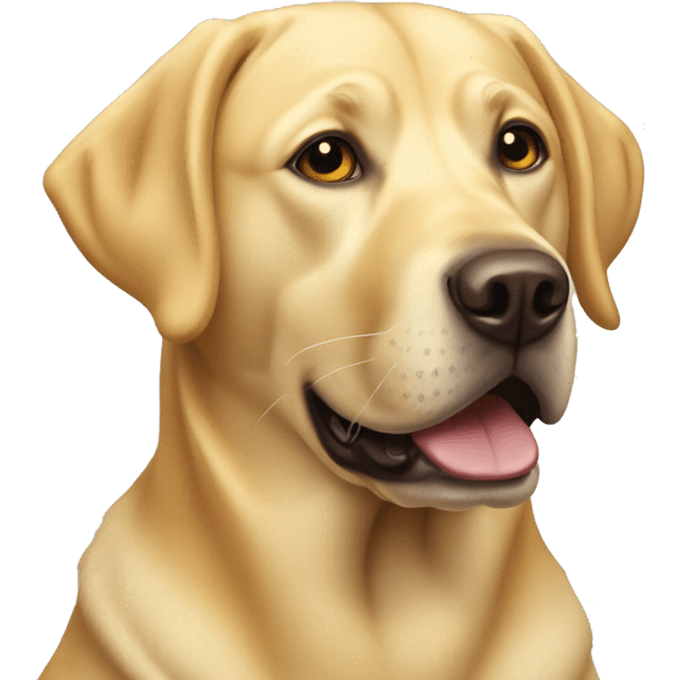 Yellow dog Labrador emoji