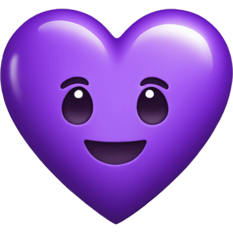 Purple heart emoji