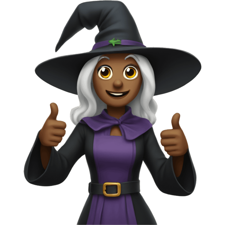 Witch thumbs up emoji