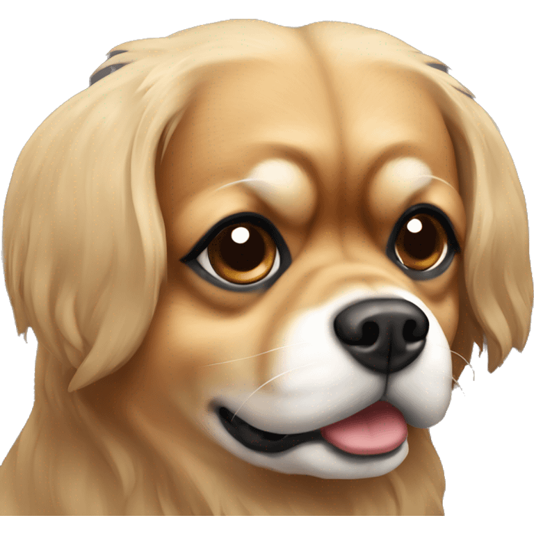 Light brown Tibetan spaniel  emoji