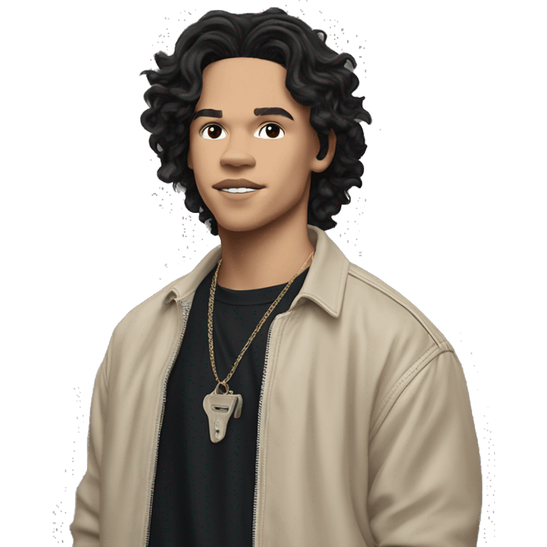 Conan Gray is an American singer-songwriter and former YouTuber.  dark hair, long short rockstar light skin  emoji