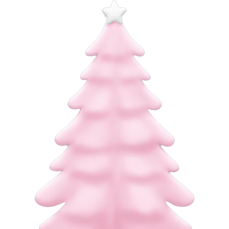 pastel pink christmas tree emoji