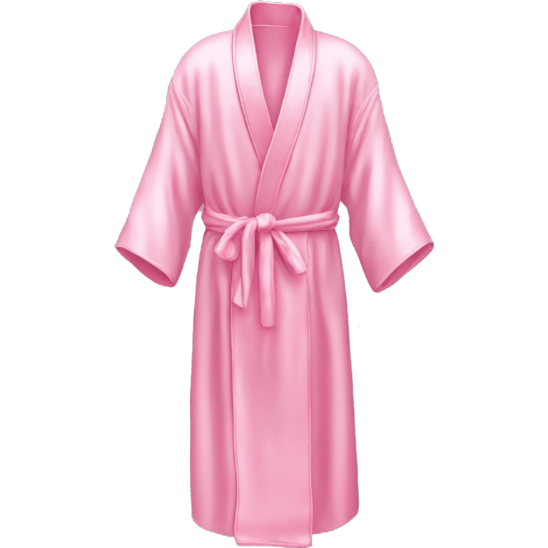 Light pink silk slippers and robe emoji