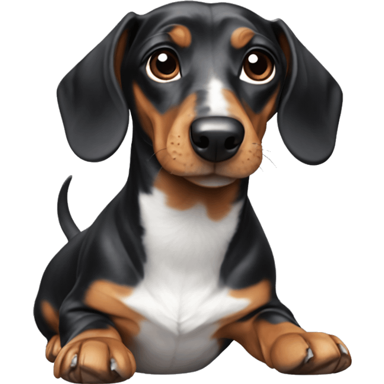 Marble dachshund  emoji