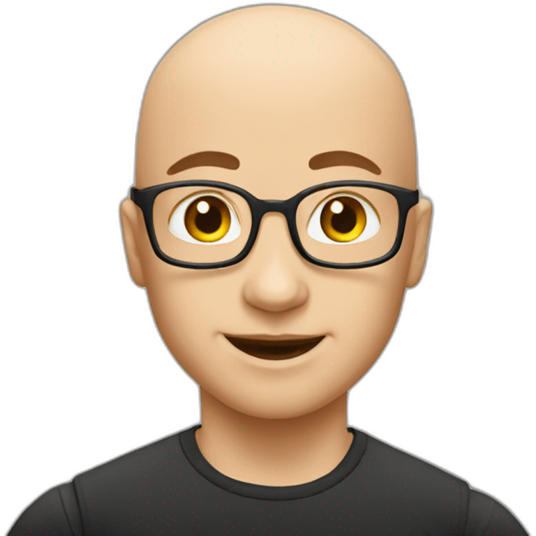 bald gymnast geek emoji