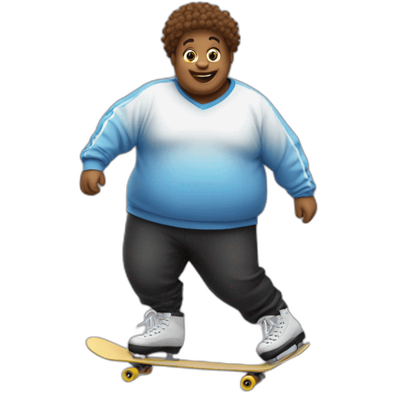 fat skater emoji