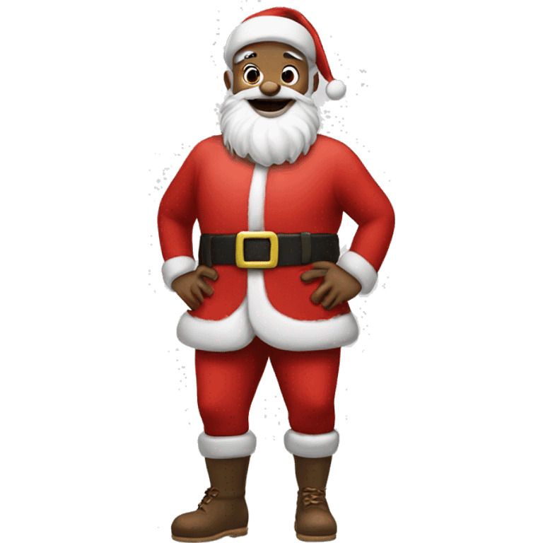 santa claus with a skirt emoji