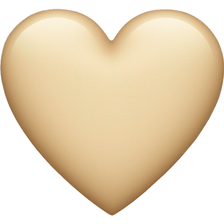 Beige heart  emoji