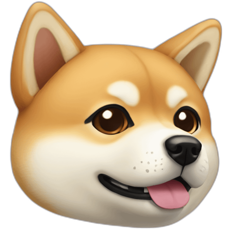 really cute shiba inu head emoji