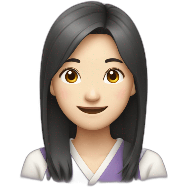 Japanese woman smile emoji