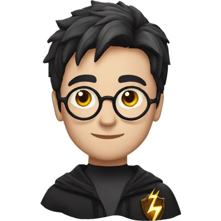 harry potter with lightning scar emoji