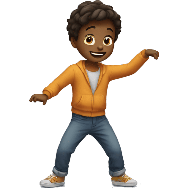 little boy dancing emoji