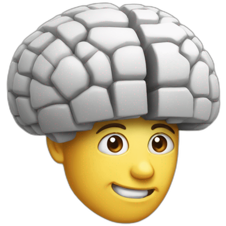 big brain bricks emoji