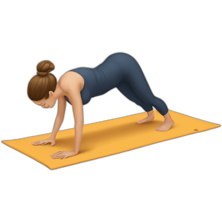 Yogi chaturanga emoji