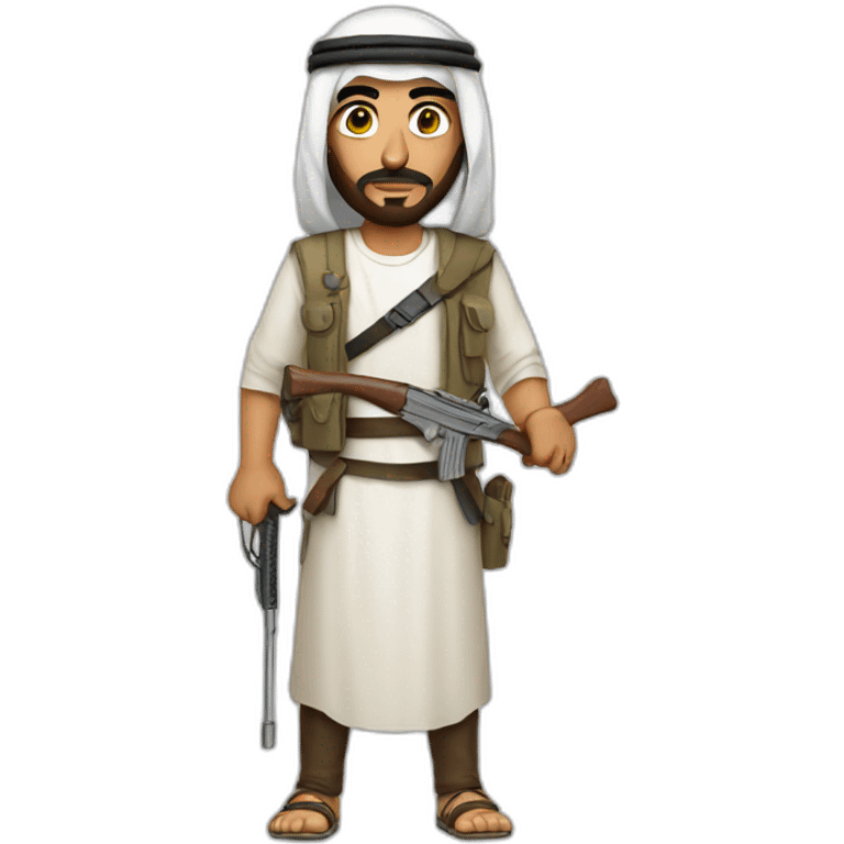 arab with weapon emoji